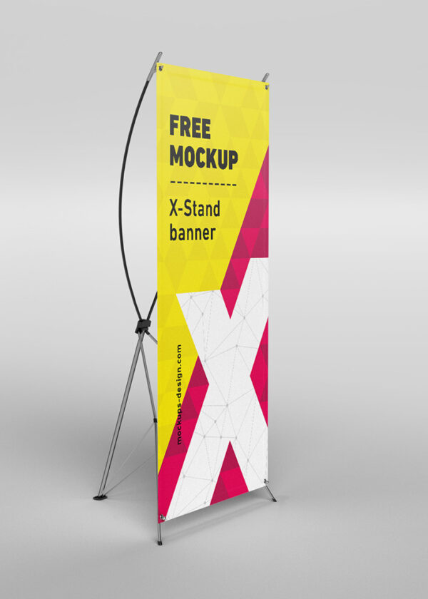 x stand banner panaflex standee